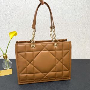 Dior Essential Tote Archicannage Calfskin Brown