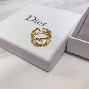 Dior Clair D Lune Ring Metal Gold