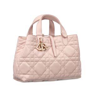 Dior Toujours Bag In Macrocannage Calfskin Pink