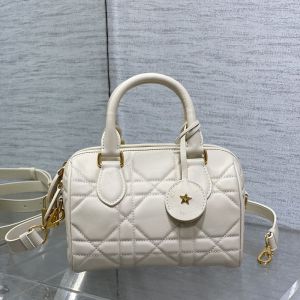 Dior Groove 20 Bag In Macrocannage Calfskin Apricot