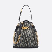 Medium C'est Dior Bag In Oblique Jacquard Blue