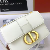 Micro Dior 30 Montaigne Bag In Box Calfskin White