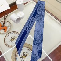Dior Mitzah Twill In Toile de Jouy Sauvage Motif Silk Blue