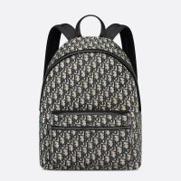 Dior Rider Backpack In Oblique Jacquard Blue