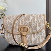 Medium Dior Bobby Bag In Oblique Jacquard Khaki