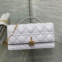 Mini My Dior Bag In Cannage Lambskin Light Purple