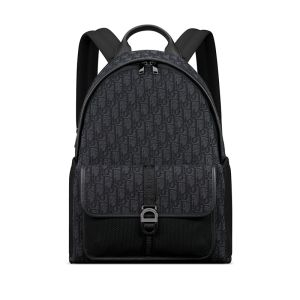 Dior 8 Backpack In Oblique Jacquard Black