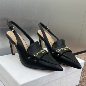 Dior Boy Slingback Pumps Women Supple Calfskin Black