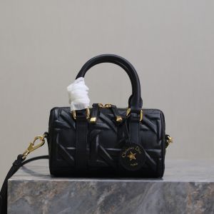 Dior Groove 17 Bag In Graphic Cannage Calfskin Black