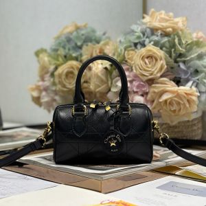 Dior Groove 17 Bag In Macrocannage Crinkled Calfskin Black
