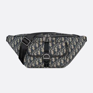 Dior 8 Belt Bag In Oblique Motif Canvas Blue