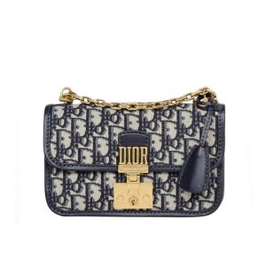 Dioraddict Bag Oblique Motif Canvas Blue