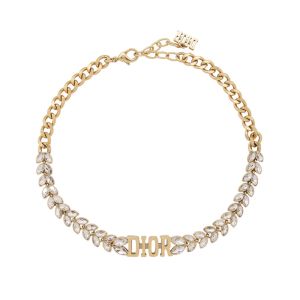 Diorevolution Prestige Choker Metal with Marquise-cut Crystals Gold