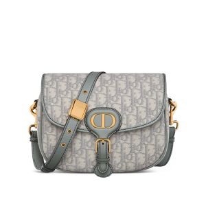 Medium Dior Bobby Bag In Oblique Jacquard Grey
