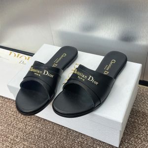 My Dior Slides Women Calfskin Black