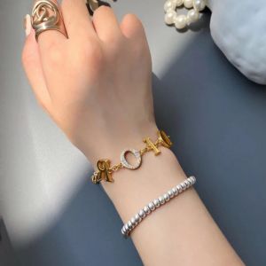 Diorevolution Bracelet Metal with Crystals Gold