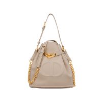 Medium C'est Dior Bag In CD-Embossed Calfskin Beige
