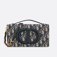 Mini Dior CD Signature Bag Oblique Motif Canvas Blue