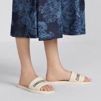 Dior Every-D Slides Women Lambskin White