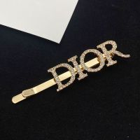 Diorevolution Barrette Antique Metal with DIOR Signature Embellished Crystals Gold