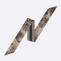 Dior Mitzah Twill In Toile de Jouy Sauvage Motif Silk Beige