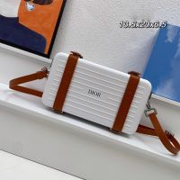 Dior x Rimowa Personal Clutch Aluminum White