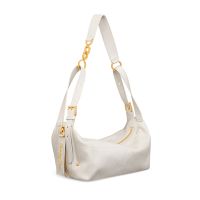 Small Dior D-Journey Bag In Flat Macrocannage Calfskin White