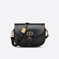 Medium Dior Bobby Bag In Box Calfskin Black