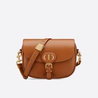 Medium Dior Bobby Bag In Box Calfskin Brown