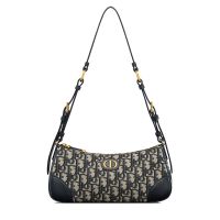 Mini Dior 30 Montaigne Wanderlust Bag In Oblique Jacquard Blue