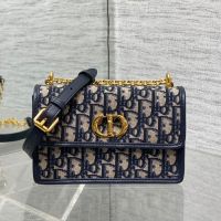 Mini Dior Miss Caro Bag In Oblique Jacquard Blue