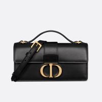 Mini Dior Miss Montaigne Bag In Smooth Calfskin Black
