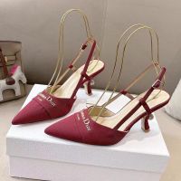 My Dior Slingback Pumps Women Technical Fabric Red
