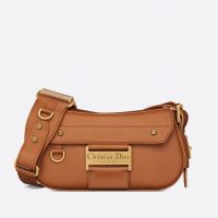 Small Dior Streetchic Bag In Vintage Smooth Calfskin Brown