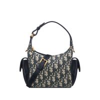 Mini D-Dream Bag In Oblique Jacquard Blue