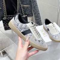 Dior B01 Matchpoint Sneakers Unisex Suede and Jacquard Canvas Grey/Blue