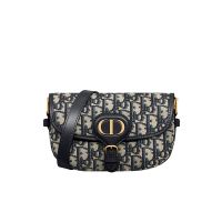 Dior Bobby East-West Bag In Oblique Jacquard Blue