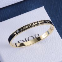 Dior Code Ragid Bangle Metal with Lacquer Gold/Black