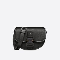 Dior Gallop Messenger Grained Calfskin Black