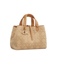 Dior Toujours Bag In Cannage Raffia Beige