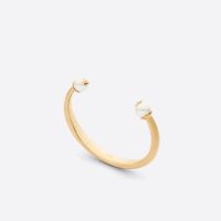 Dior Tribales Bangle Metal with Resin Pearls Gold
