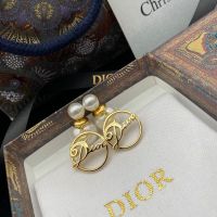Dior Tribales Earrings Metal with Resin Pearls and Vintage Dior Ring Signatures Gold