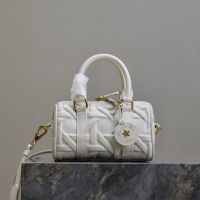 Dior Groove 17 Bag In Graphic Cannage Calfskin White