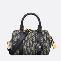 Dior Groove 20 Bag In Oblique Jacquard Blue