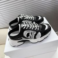 Dior Chrono Sneaker Mules Women Mesh with Leather Black