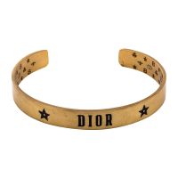 Diorevolution Bangle Antique Metal with Dior, Stars and Emblems Engraved Gold