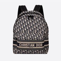 DiorTravel Backpack In Oblique Jacquard Blue