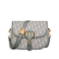 Medium Dior Bobby Bag In Oblique Jacquard Grey