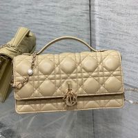 Mini My Dior Bag In Cannage Lambskin Khaki