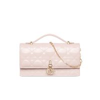 Mini My Dior Bag In Patent Cannage Calfskin Cherry